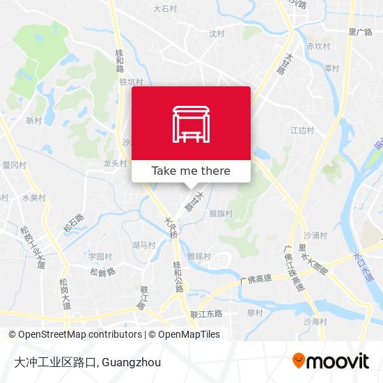 大冲工业区路口 map