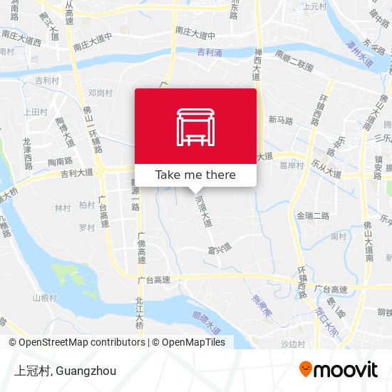 上冠村 map