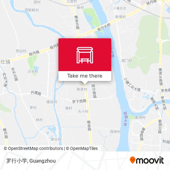 罗行小学 map