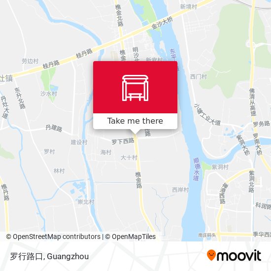 罗行路口 map