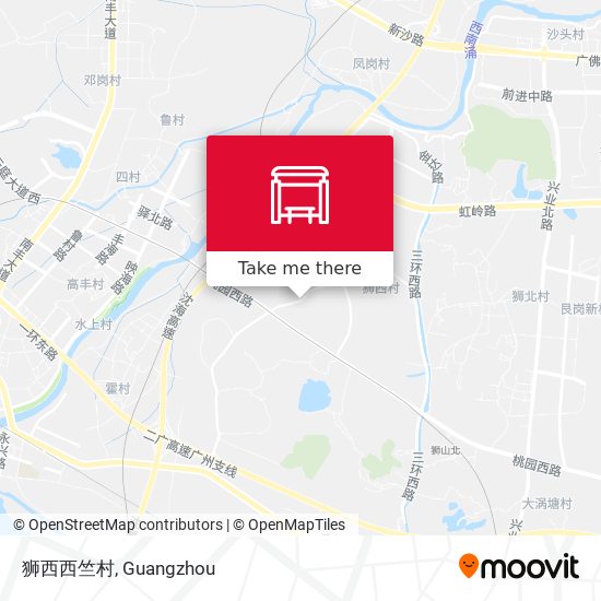 狮西西竺村 map