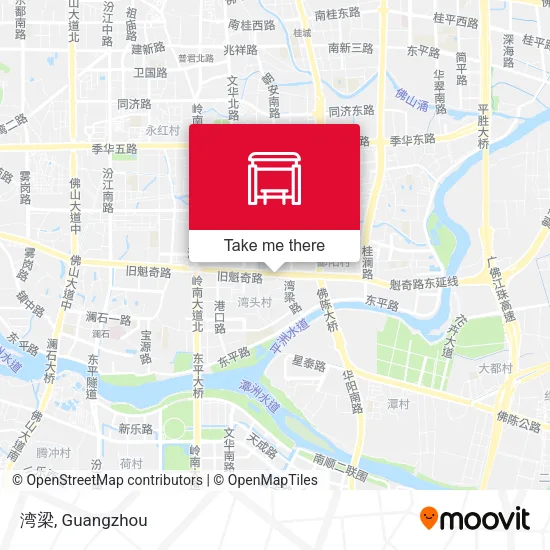 湾梁 map