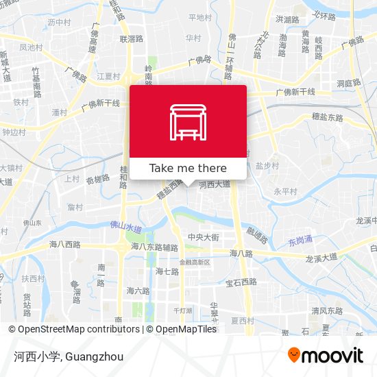 河西小学 map