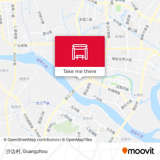 沙边村 map