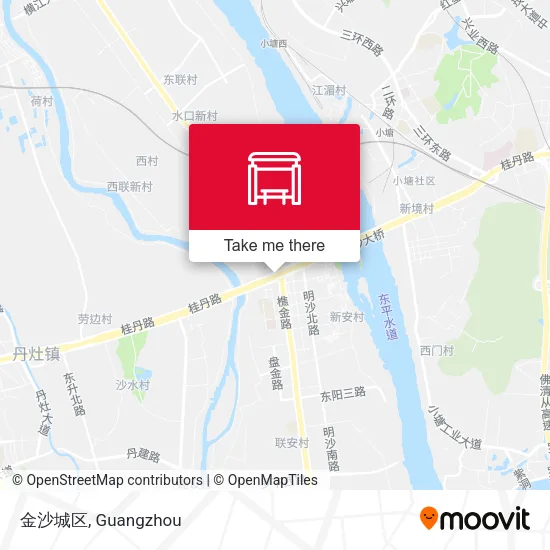 金沙城区 map
