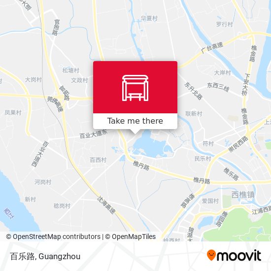 百乐路 map