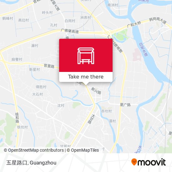 五星路口 map