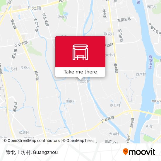 崇北上坊村 map