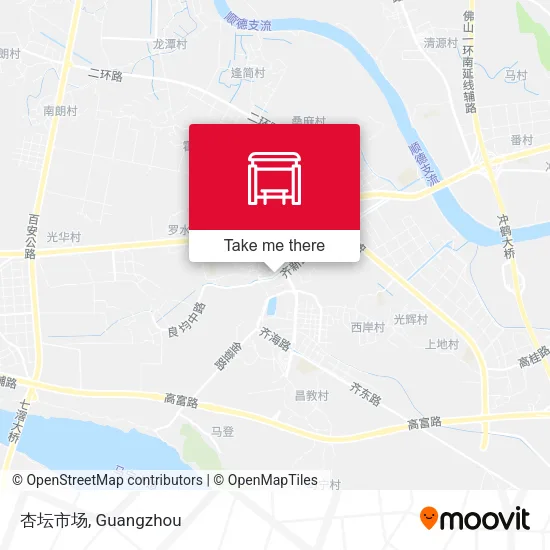 杏坛市场 map