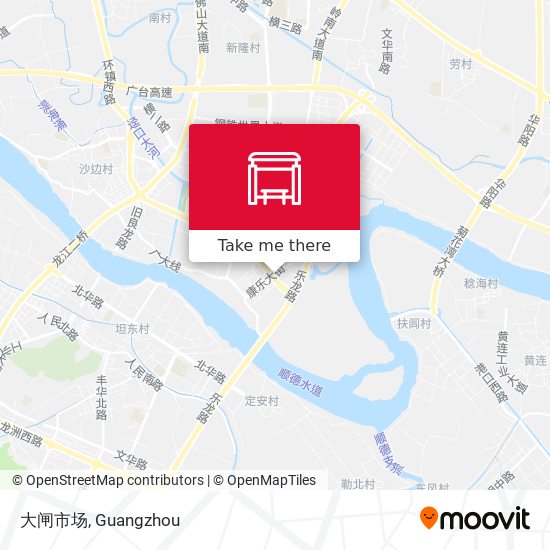 大闸市场 map