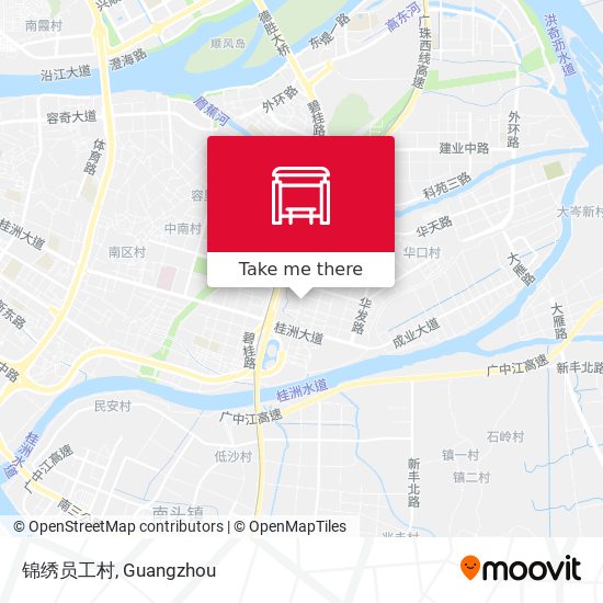 锦绣员工村 map
