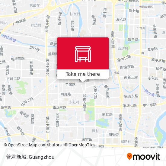 普君新城 map