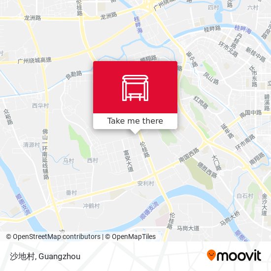 沙地村 map