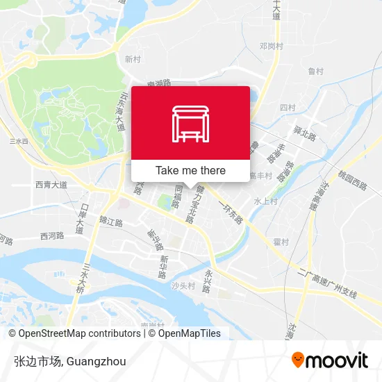 张边市场 map
