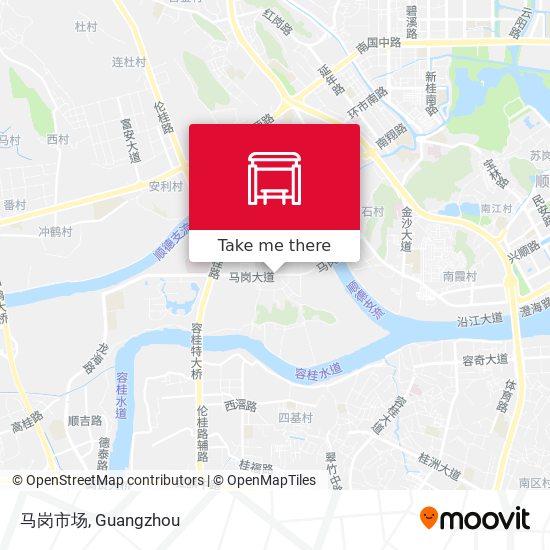 马岗市场 map