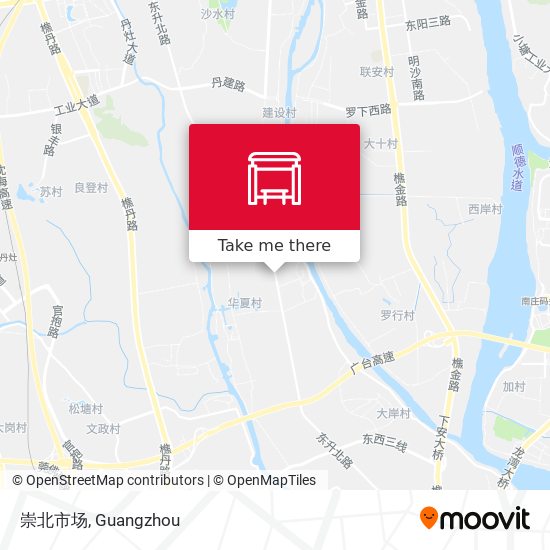 崇北市场 map