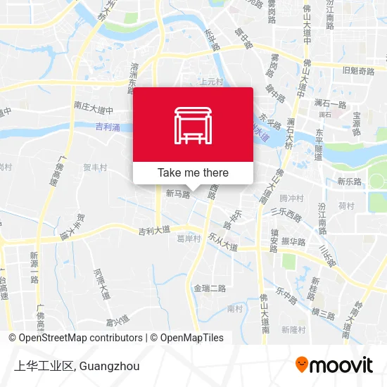 上华工业区 map