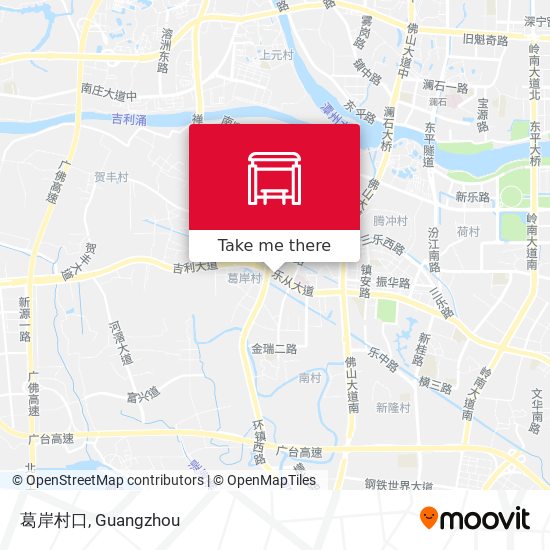葛岸村口 map