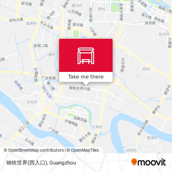 钢铁世界(西入口) map