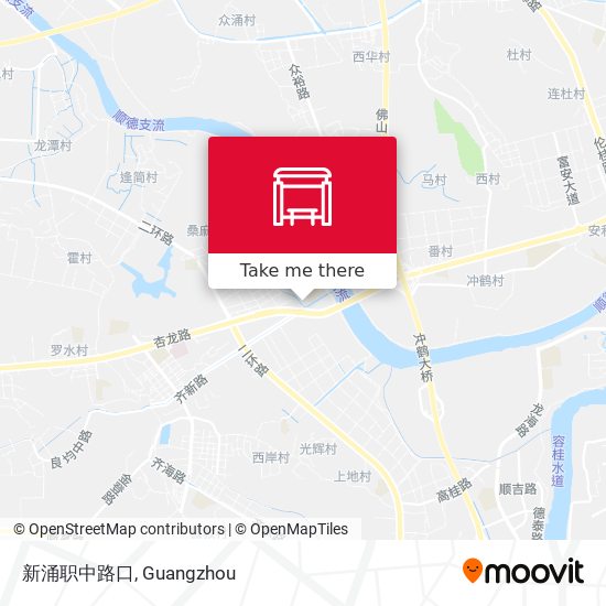 新涌职中路口 map