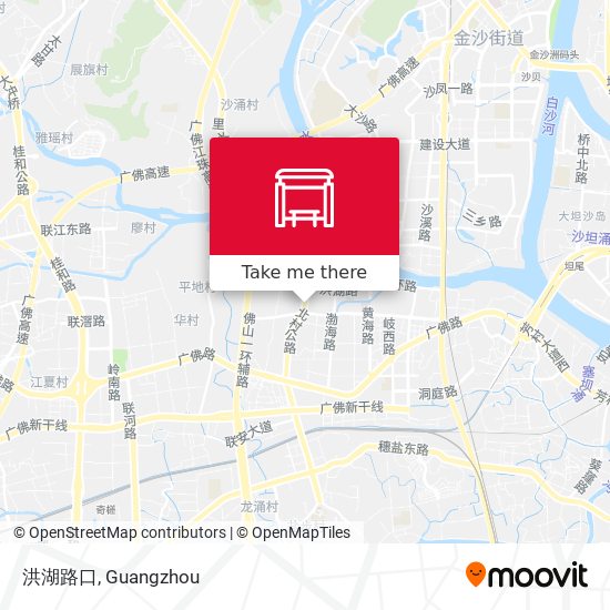 洪湖路口 map