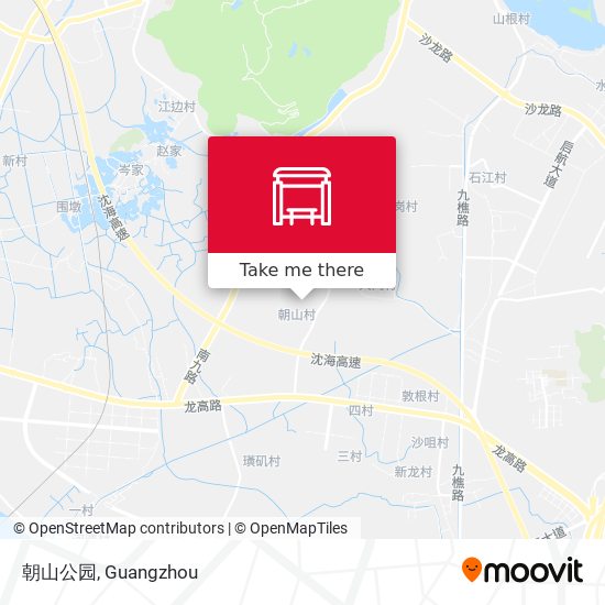 朝山公园 map