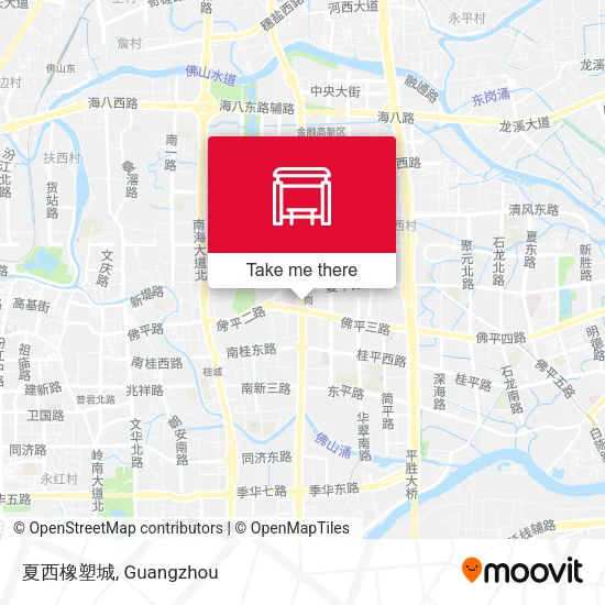 夏西橡塑城 map