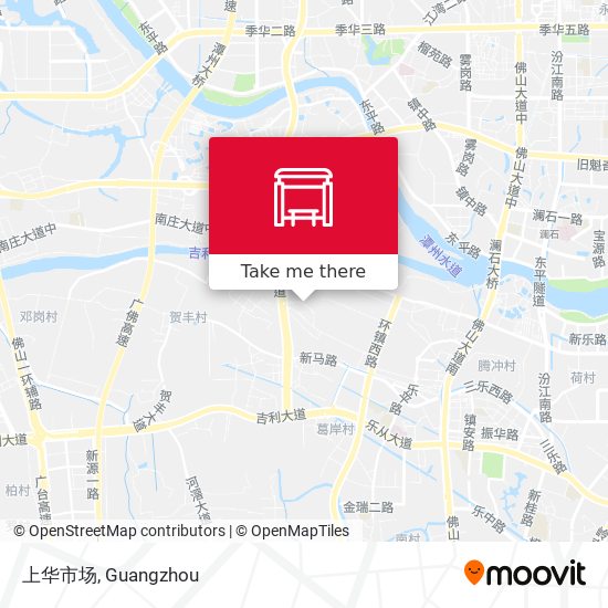 上华市场 map