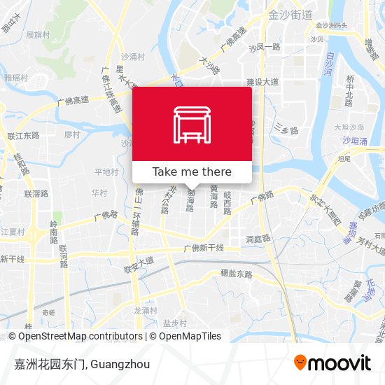 嘉洲花园东门 map