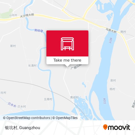 银坑村 map