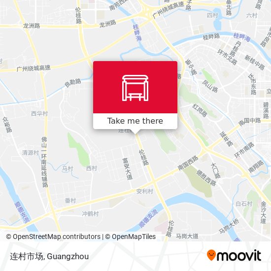 连村市场 map