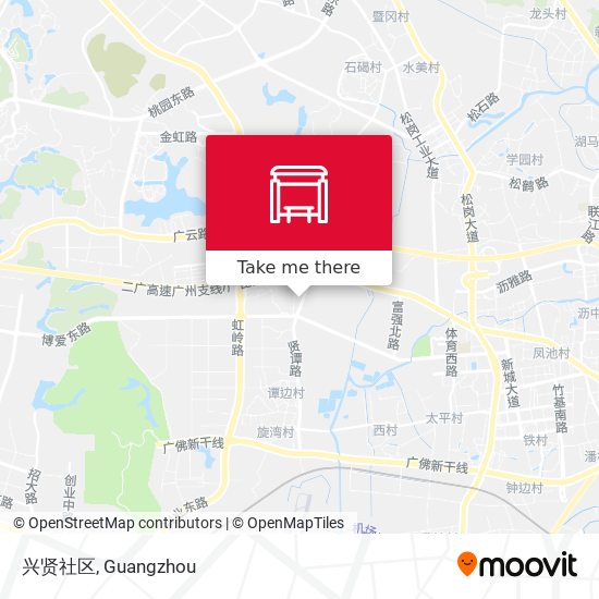 兴贤社区 map