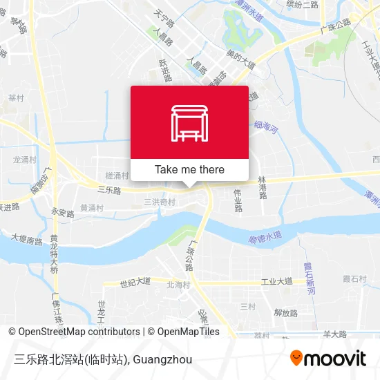 三乐路北滘站(临时站) map