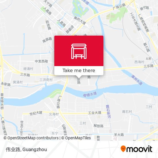 伟业路 map
