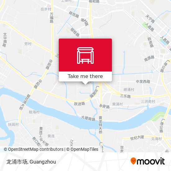 龙涌市场 map