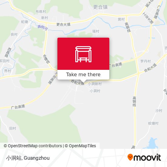 小洞站 map
