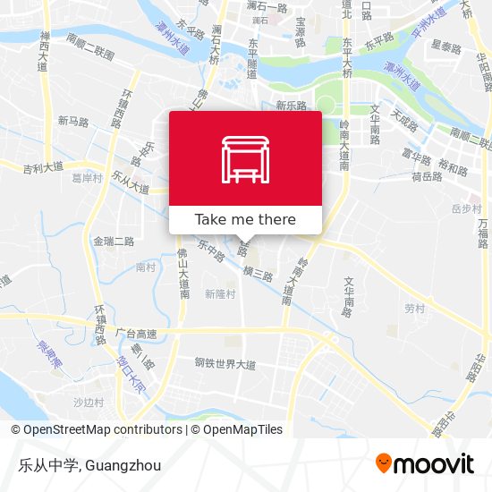 乐从中学 map