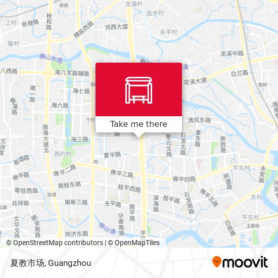 夏教市场 map