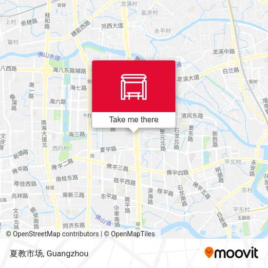 夏教市场 map