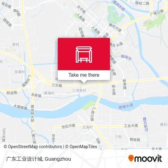 广东工业设计城 map