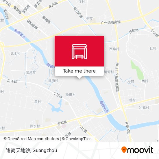 逢简天地沙 map