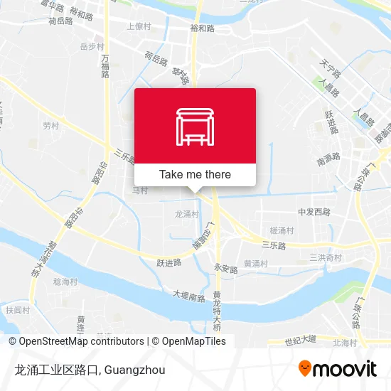 龙涌工业区路口 map