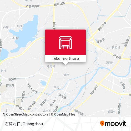 石潭村口 map