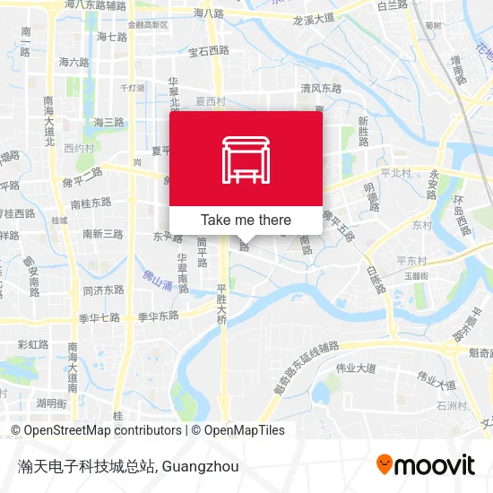瀚天电子科技城总站 map