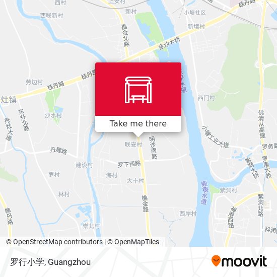 罗行小学 map