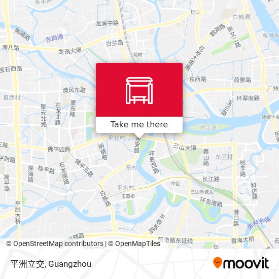 平洲立交 map