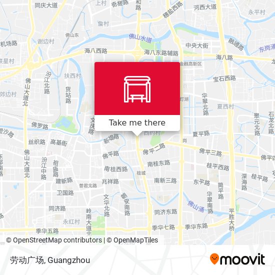 劳动广场 map