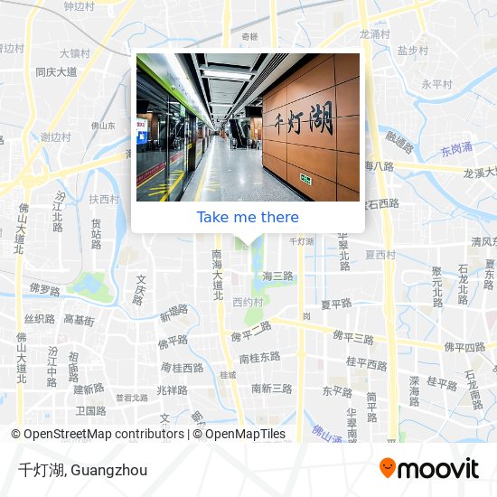 千灯湖 map
