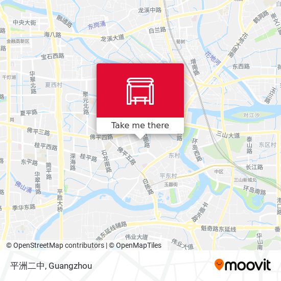 平洲二中 map