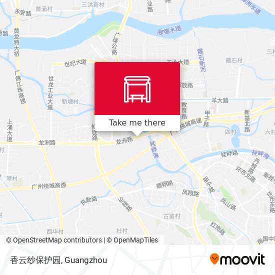 香云纱保护园 map
